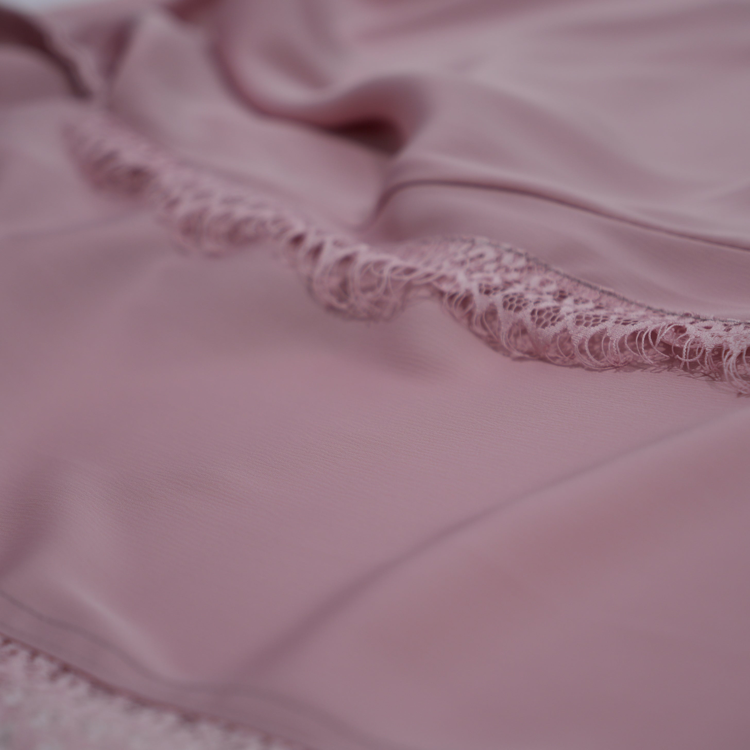 Rose Petal Lace Abaya Set