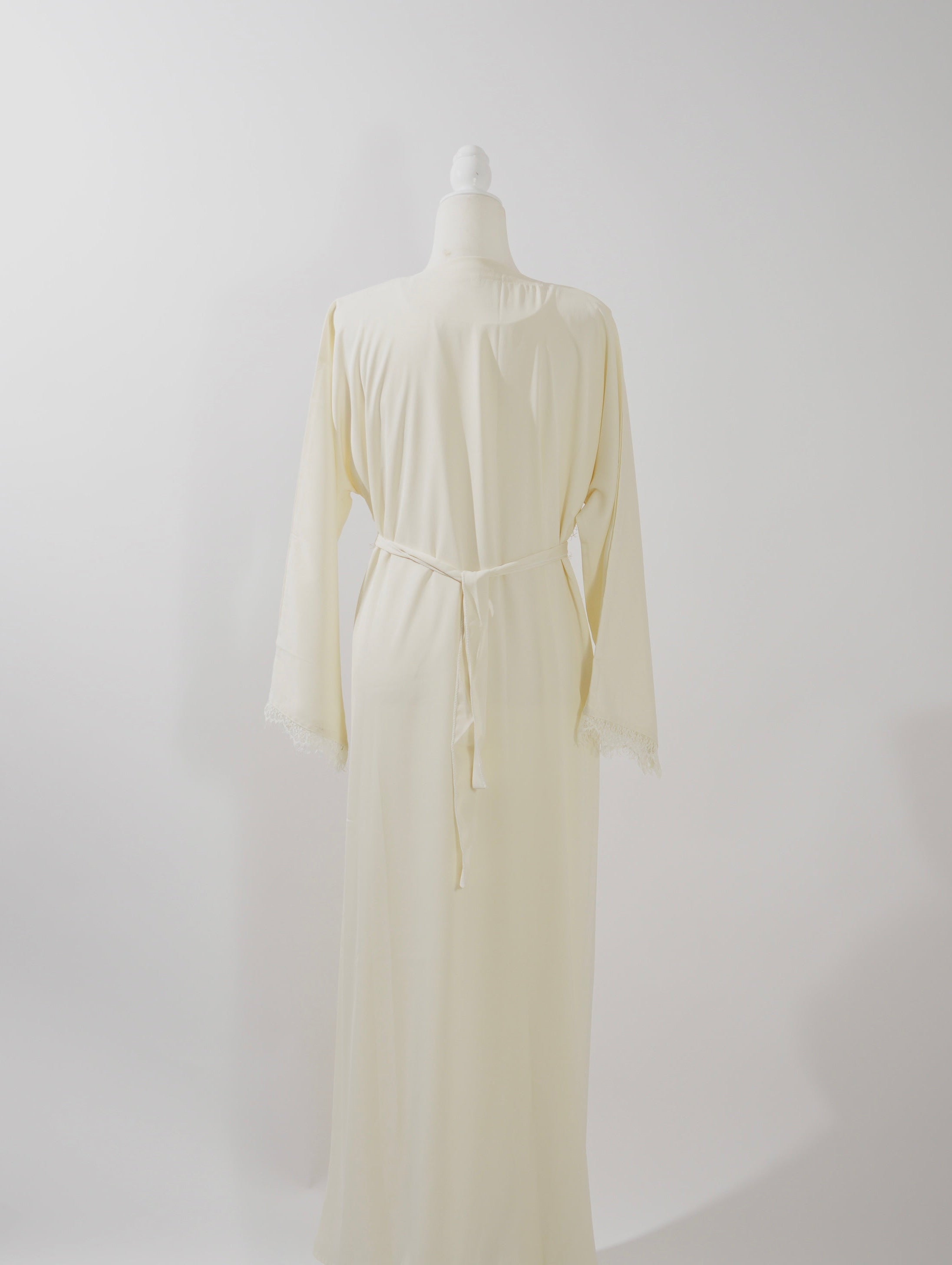 Butter Yellow Lace Abaya