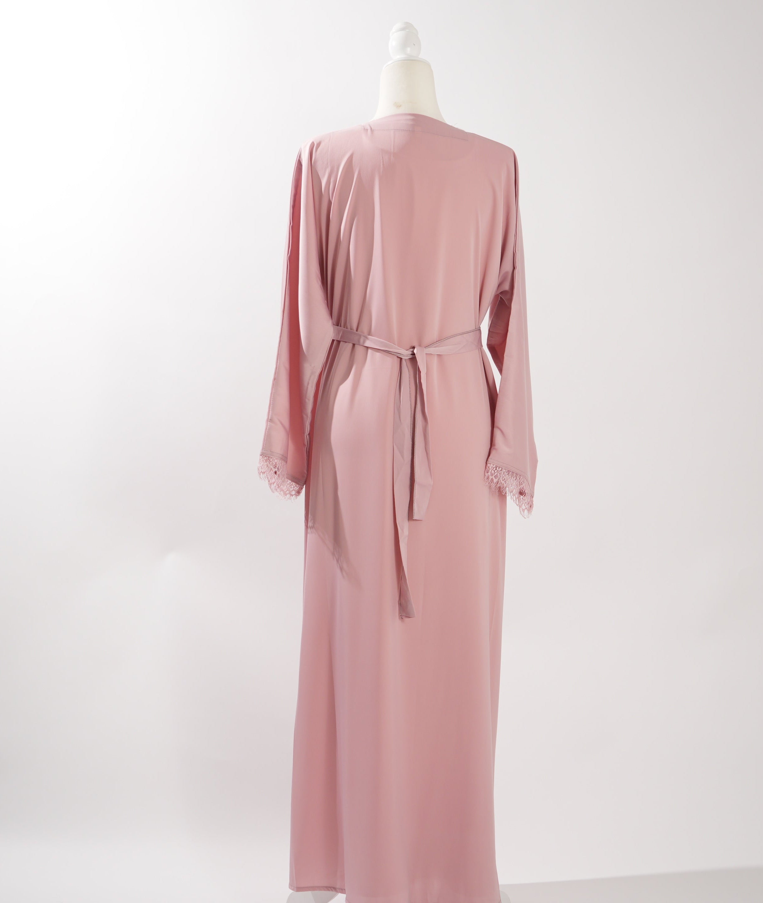 Rose Petal Lace Abaya Set
